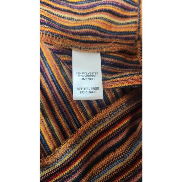 Cato Est 1946 Stripped Top Womens 14 16 Wide Feminine Harvest Fall Autumn - Picture 13 of 14